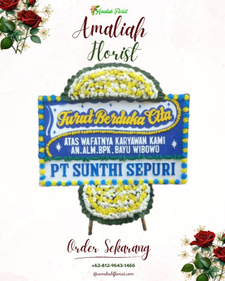 Papan Bunga Duka di Kayuringinjaya