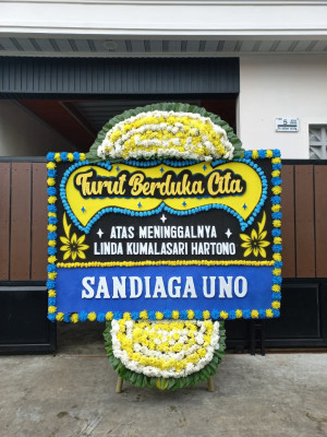 Papan Bunga Duka di Kayuringinjaya